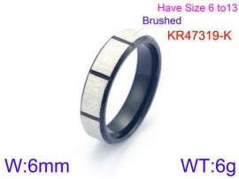 Stainless Steel Black-plating Ring