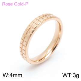 Stainless Steel Rose Gold-plating Ring