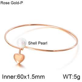 Stainless Steel Rose Gold-plating Bangle