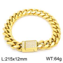 Stainless Steel Stone Bracelet