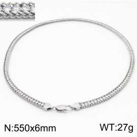French luxury CNC diamond-encrusted stainless steel ladies necklace