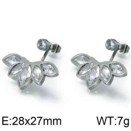 Stainless Steel Stone&Crystal Earring