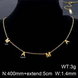 MAMA stainless steel titanium steel necklace