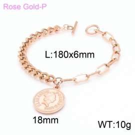 Stainless Steel Rose Gold-plating Bracelet