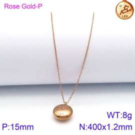 SS Rose Gold-Plating Necklace