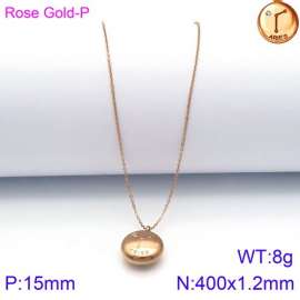 SS Rose Gold-Plating Necklace