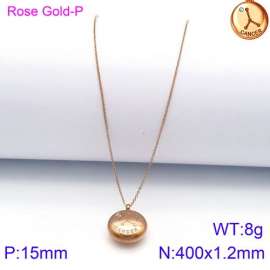 SS Rose Gold-Plating Necklace