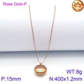 SS Rose Gold-Plating Necklace