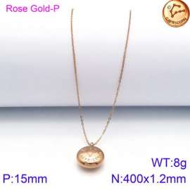 SS Rose Gold-Plating Necklace