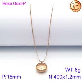 SS Rose Gold-Plating Necklace