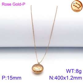 SS Rose Gold-Plating Necklace