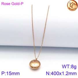 SS Rose Gold-Plating Necklace