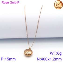 SS Rose Gold-Plating Necklace