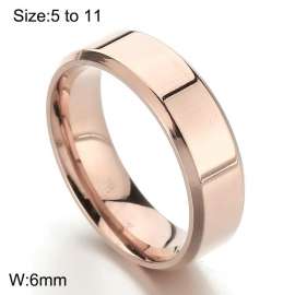 Stainless Steel Rose Gold-plating Ring