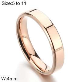 Stainless Steel Rose Gold-plating Ring