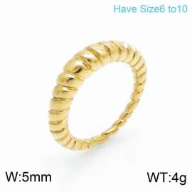 Stainless Steel Gold-plating Ring