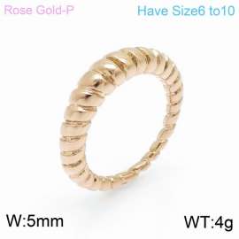 Stainless Steel Rose Gold-plating Ring