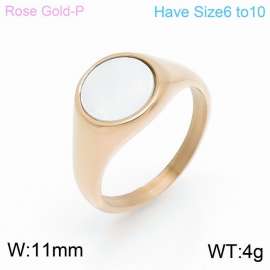 Stainless Steel Rose Gold-plating Ring