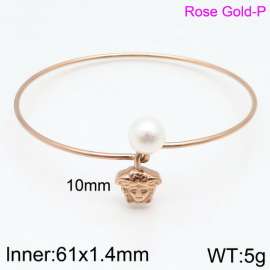 Stainless Steel Rose Gold-plating Bangle