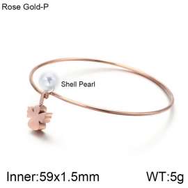 Stainless Steel Rose Gold-plating Bangle