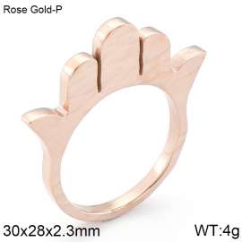 Stainless Steel Rose Gold-plating Ring