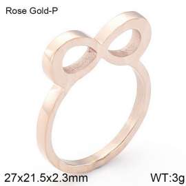 Stainless Steel Rose Gold-plating Ring