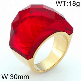 Wholesale Stainless Steel Jewelry 2015 Fashion Ring With Big Stone
