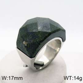 Stainless Steel Stone&Crystal Ring