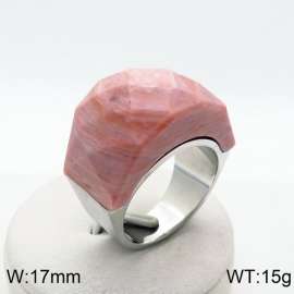 Stainless Steel Stone&Crystal Ring