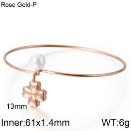 Stainless Steel Rose Gold-plating Bangle