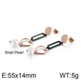 SS Rose Gold-Plating Earring