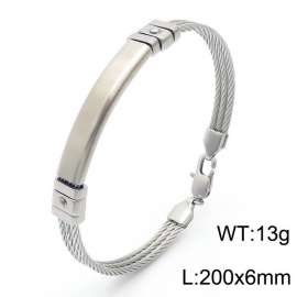 Fashion stainless steel multilayer steel wire cast bracelet