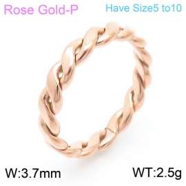 Stainless Steel Rose Gold-plating Ring