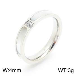 Stainless Steel Stone&Crystal Ring