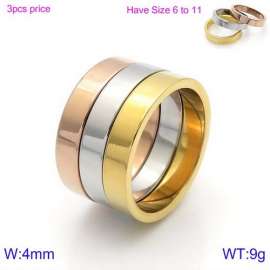 Stainless Steel Rose Gold-plating Ring