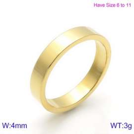 Stainless Steel Gold-plating Ring