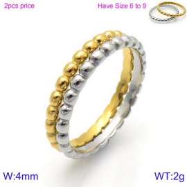 Stainless Steel Gold-plating Ring