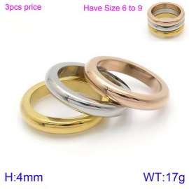 Stainless Steel Gold-plating Ring