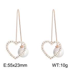 Stainless Steel Stone&Crystal Earring