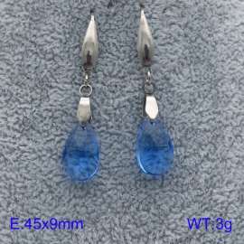 Stainless Steel Stone&Crystal Earring