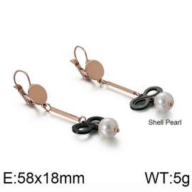 SS Rose Gold-Plating Earring