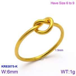 Stainless Steel Gold-plating Ring