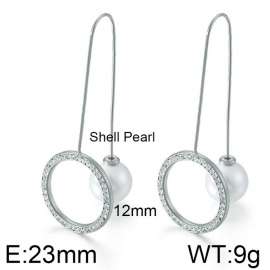 Stainless Steel Stone&Crystal Earring