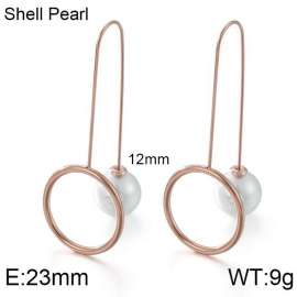 SS Rose Gold-Plating Earring