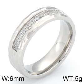 Stainless Steel Stone&Crystal Ring