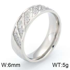 Stainless Steel Stone&Crystal Ring