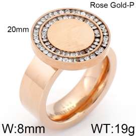 Stainless Steel Rose Gold-plating Ring