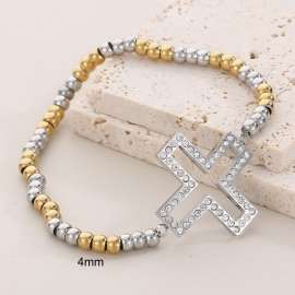 Stainless Steel Stone Bracelet