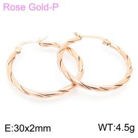 SS Rose Gold-Plating Earring