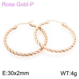 SS Rose Gold-Plating Earring